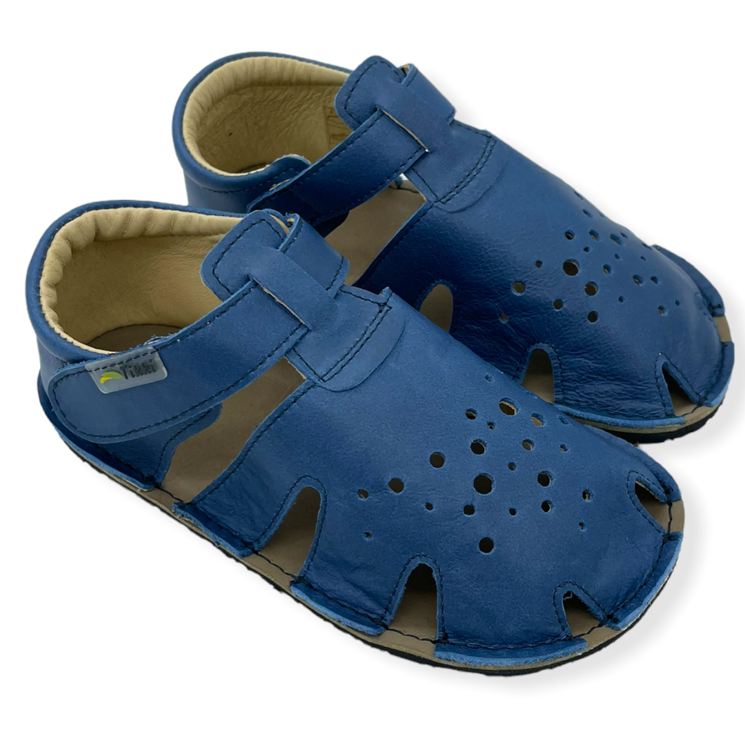 creatief Mok stel je voor Tikki ARANYA Sandale Leder Blau Größe: 20